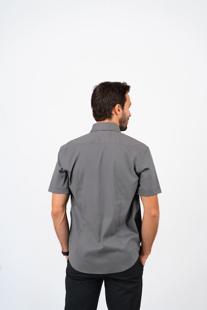 Men’s Deluxe Woven Stretch Shirt: Short Sleeve