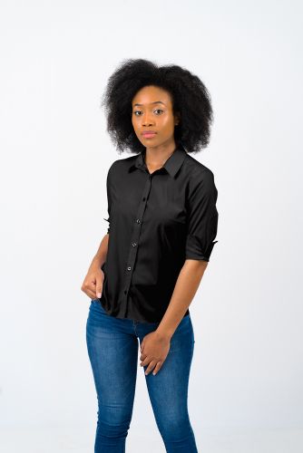 Women’s Deluxe Woven Stretch Shirt: Long Sleeve