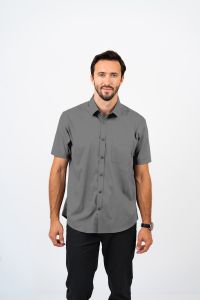 Men’s Deluxe Woven Stretch Shirt: Short Sleeve